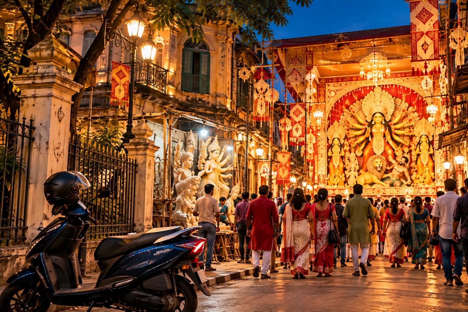 Why a Bike or Scooter Can Be Convenient for Pandal Hopping